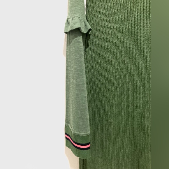 NWT, Free People Zou Bisou Knit Sweater Dress, Size XS, Green - Picture 3 of 13